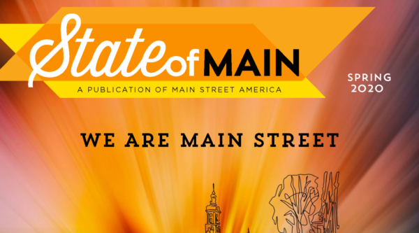 2020 State of Main cover reading "We Are Main Street"