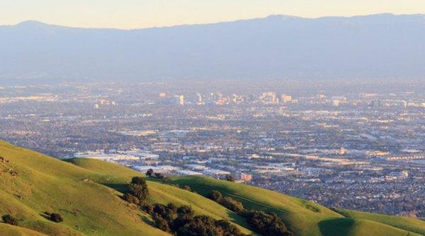 Aerial photograph of Fremont, CA