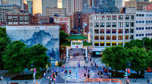 Chinatown gate in Boston