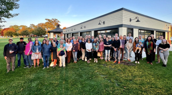 Leaders from Boyne City, Michigan Main Street, and Main Street America gather to celebrate 20 years of the program.