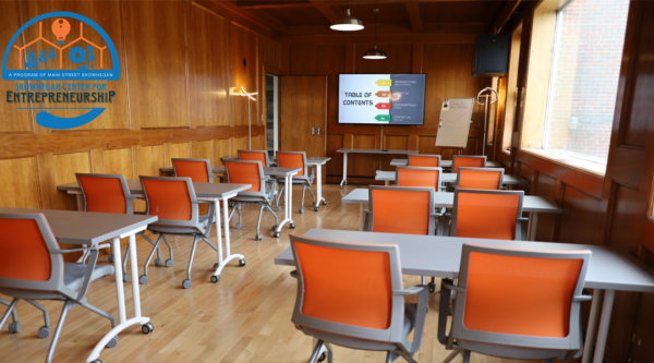 Chairs in a classroom